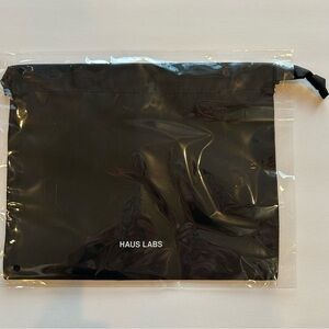 Haus Labs Black Drawstring Bag